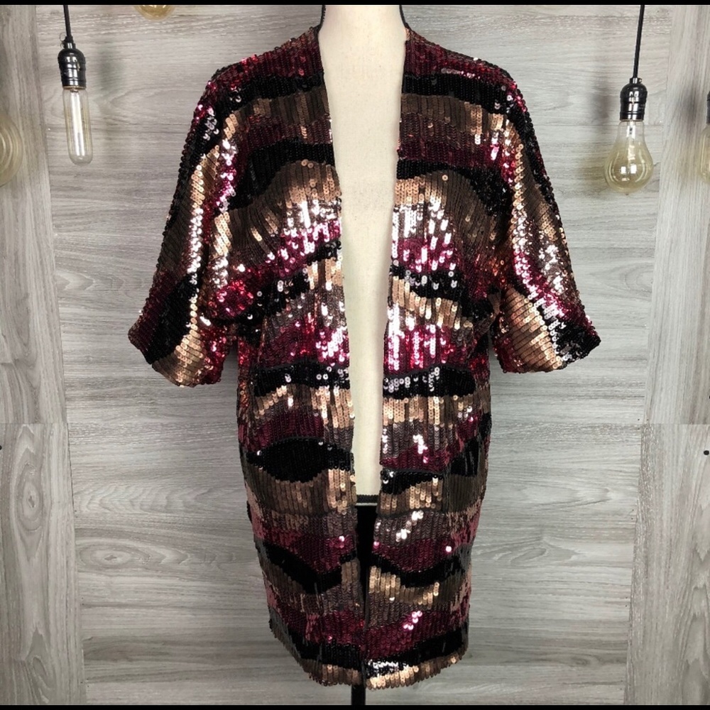 Oh My Love sequin jacket cardigan size XS